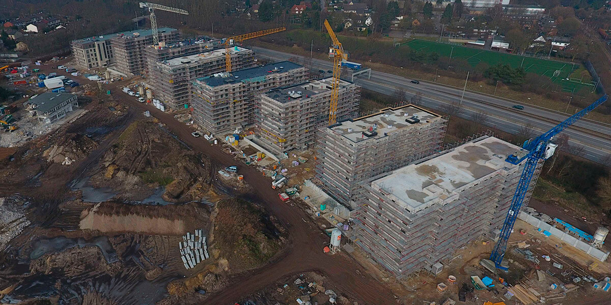 Neubau von 370 Wohnungen in Hamburg-Eidelsted